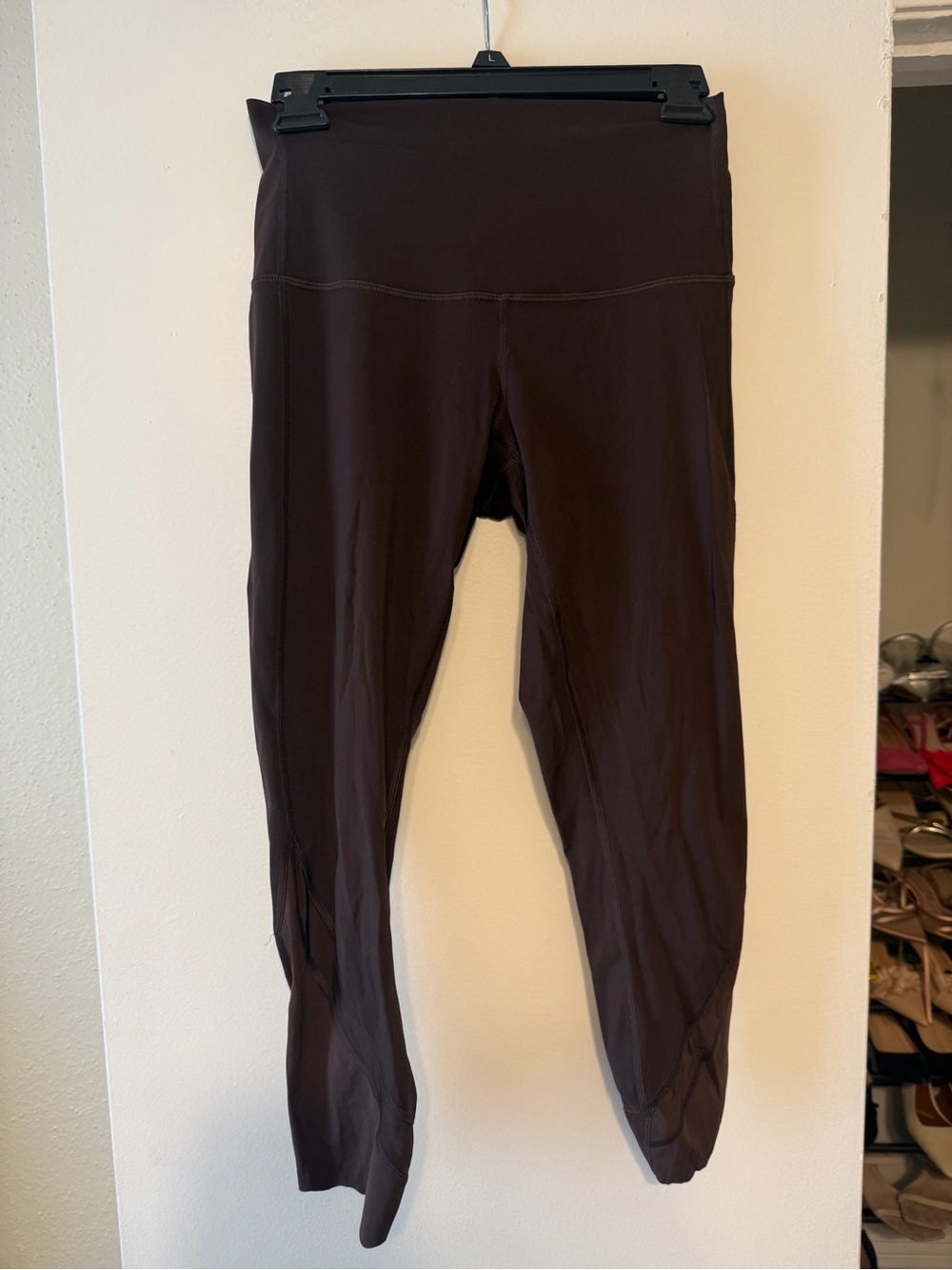 Women’s High-Waist Brown Cropped Active Leggings